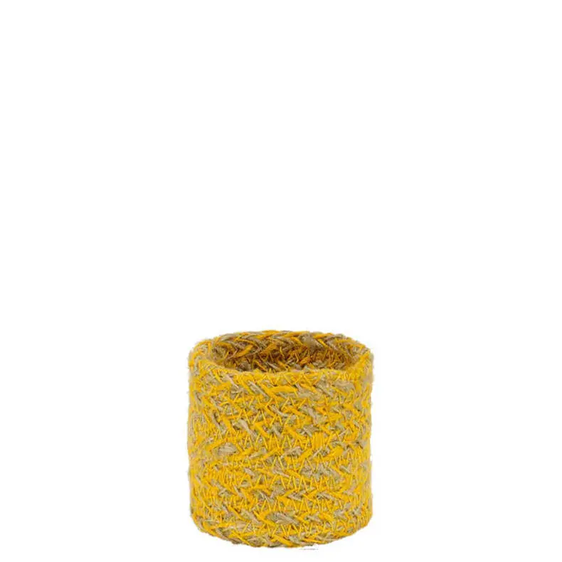 British Colour Standard Assorted Colours Jute Napkin Rings Set of 4